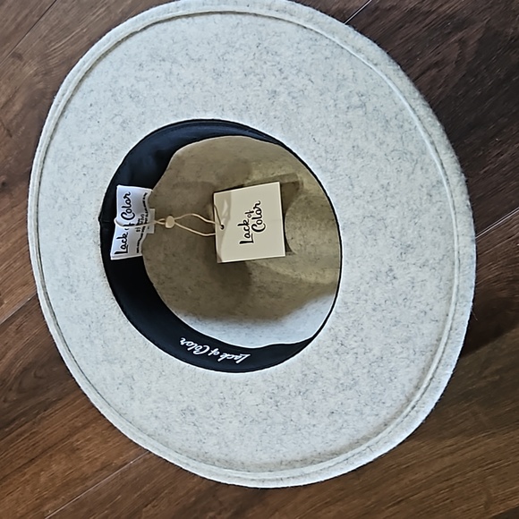 LACK OF COLOR THE MACK GREY FEDORA HAT SIZE 57CM (M) - Picture 11 of 17